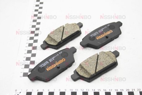 Колодки гальмівні дискові задні Mazda 6 2.3, 3.7 (05-) NISSHINBO NP5026 (фото 1)