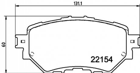 Колодки гальмівні дискові передні Mazda 3 (13-) NISSHINBO NP5048