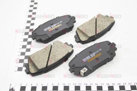 Колодки тормозные дисковые передние Kia Picanto 1.0, 1.1 (11-) NISSHINBO NP6065 (фото 1)