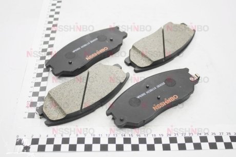 Колодки тормозные дисковые передние Hyundai Terracan 2.9, 3.5 (03-06) NISSHINBO NP6092 (фото 1)