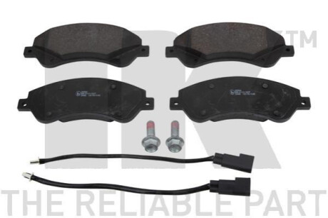 Гальмівні колодки дискові перед. (з датчиком) Transit (06-14) NK 222564