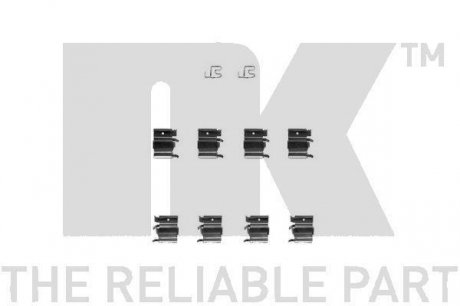 Комплектующие, колодки дискового тормоза NK 7932244 (фото 1)