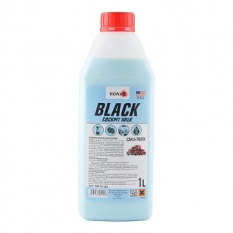 Полироль молочко для пластика 1 л BLACK Cocpit Milk - Nowax NX01125 (фото 1)