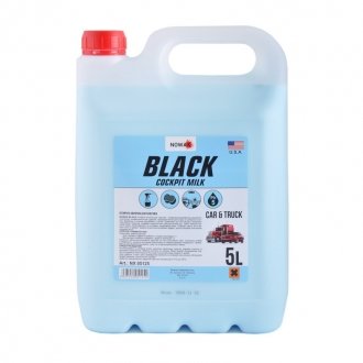 Поліроль молочко для пластику 5 л концентрат BLACK Cocpit Milk - Nowax NX05125