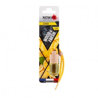 Ароматизатор автомобільний підвісний Wood Fresh Lemon рідина - Nowax NX07706