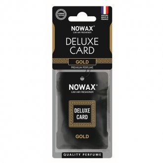 Ароматизатор целлюлозный 6 г Delux Card Gold - Nowax NX07731 (фото 1)