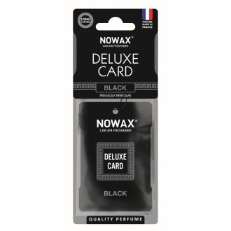 Ароматизатор целюлозний 6 г Delux Card Black - Nowax NX07733 (фото 1)