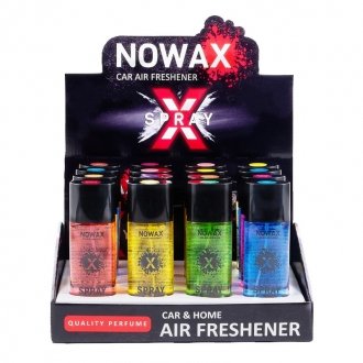 Набір ароматизаторів MIX 2 спрей 16 шт 50 мл X Spray - Nowax NX07772