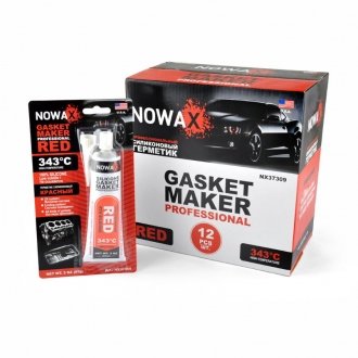 GASKET MAKER RED 85g +343⁰С Высокотемпературный, профессиональный красный Nowax NX37309