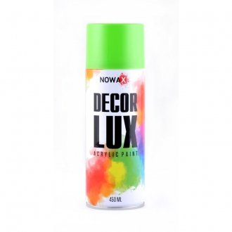 Акрилова фарба глянсова світло-зелена Decor Lux (6018) 450мл - Nowax NX48027
