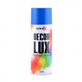 Акриловая краска глянцевая голубая Decor Lux (5015) 450мл - Nowax NX48032 (фото 1)
