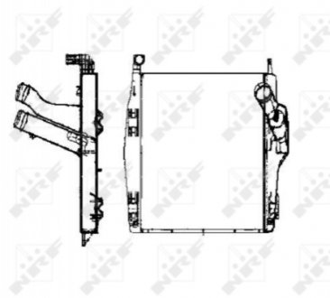 Інтеркулер Mb Actros/atego/axor 2/cito (O 520) Om541.920-Om926.990 >1997 596*712*66Mm NRF 30448