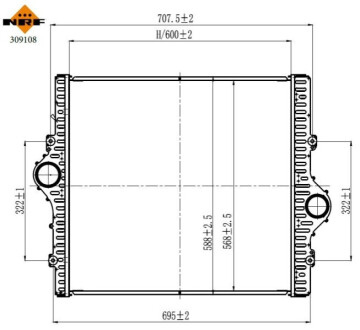 INTERCOOLER TOYOTA LAND CRUISER 3,0D 09- NRF 309108