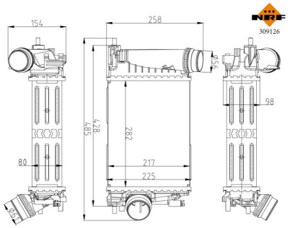 ІНТЕРКУЛЕР NISSAN QASHQAI 1.3DIG-T NRF 309126