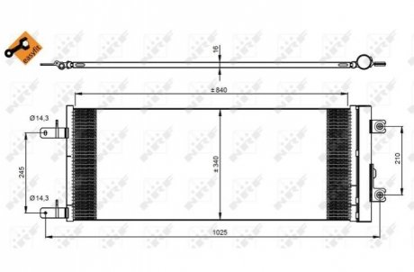 Конденсатор, кондиционер NRF 350085