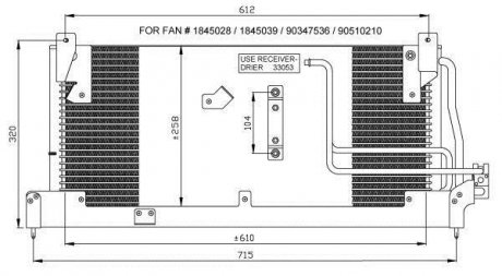 Радиатор кондиционера в сборе NRF 35466