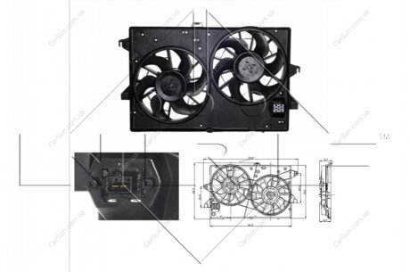 Вентилятор, система охолодження двигуна NRF 47003