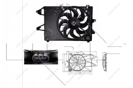 Вентилятор, система охолодження двигуна NRF 47004
