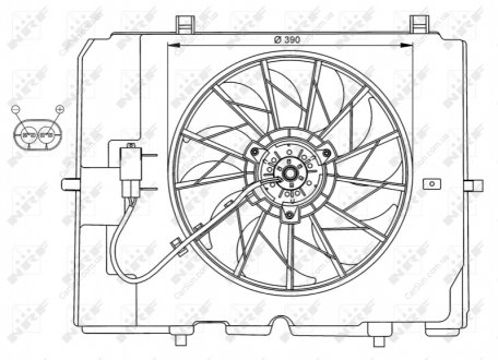 Вентилятор, система охолодження двигуна NRF 47067 (фото 1)