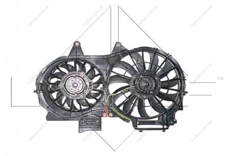 Вентилятор охлаждения двигателя - (8E0121207F / 8E0959455K / 8E0959455) NRF 47205 (фото 1)