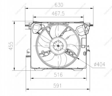 Вентилятор, система охолодження двигуна NRF 47899