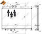 Радіатор, система охолодження двигуна NRF 50440 (фото 4)