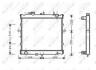 Радіатор, система охолодження двигуна NRF 53831 (фото 1)