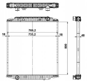 Датчик ABS, передний NRF 539567