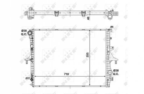 Автозапчастина NRF 56124