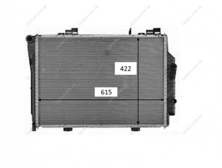 Радіатор, система охолодження двигуна NRF 58489 (фото 1)