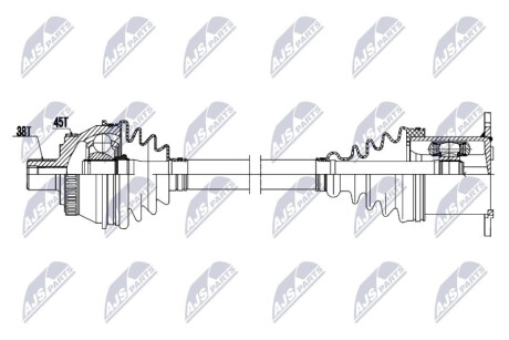 DRIVESHAFT NTY NPW-AU-101