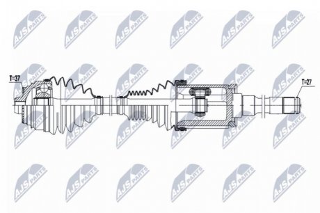 Приводний вал NTY NPW-BM-180