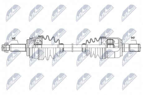 Приводний вал NTY NPW-HY-619