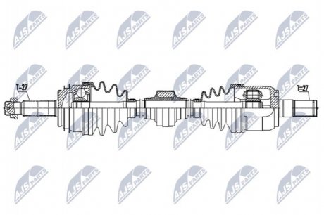 Приводний вал NTY NPW-HY-620