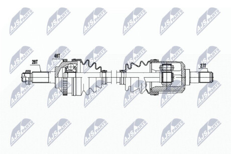 ПІВВІСЬ | KIA CARENS II/III 2.0CRDI 02- /ПРАВ,MTM/ NTY NPW-KA-388