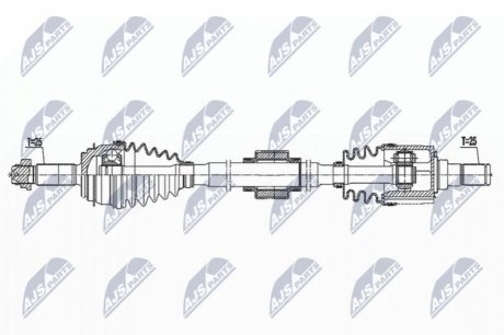 Приводной вал NTY NPW-KA-396