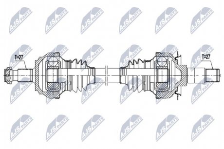 Приводний вал NTY NPW-ME-156