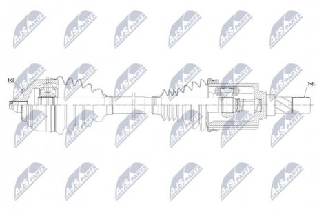 Приводний вал NTY NPW-ME-166