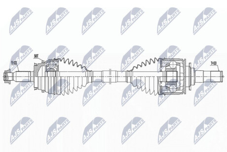 DRIVESHAFT NTY NPW-MS-077