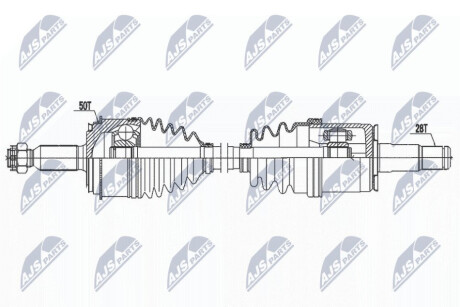 ПІВВІСЬ | MITSUBISHI PAJERO 00-06 /ПЕРЕД,ЛІВ,ATM,MTM/ NTY NPW-MS-079