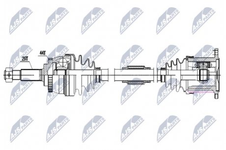 Приводной вал NTY NPW-NS-161