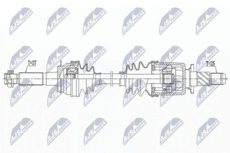 Приводний вал NTY NPW-SB-033