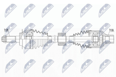 ПІВВІСЬ | SUZUKI SX4 1.9DDIS 4X4 06-, FIAT SEDICI 1.9JTD 06- /ПЕРЕД,ПРАВ,MTM/ NTY NPW-SU-054