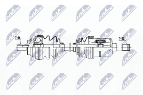 DRIVESHAFT NTY NPW-VW-192