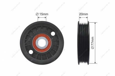 РОЛИК РУЧЕЙКОВОГО РЕМЕНЯ | AUDI A4 B5, A6 C5, VW PASSAT B5 1.9D/1.9DH 01.95-09.01 NTY RNK-AU-044