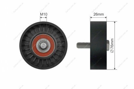 РОЛИК РУЧЕЙКОВОГО РЕМЕНЯ | SEAT LEON, TOLEDO II, SKODA OCTAVIA I, VW BORA, BORA I, GOLF IV 1.4/1.6/2.0 09.96-12.13 NTY RNK-AU-046