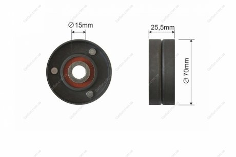 РОЛИК РУЧЕЙКОВОГО РЕМЕНЯ | BMW 3 (E46), 5 (E39), 7 (E38), X5 (E53), LAND ROVER RANGE ROVER III, OPEL OMEGA B, ROVER 75 2.0D/2.5D/3.0D 08.98-08.12 NTY RNK-BM-040