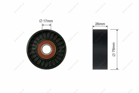 РОЛИК РУЧЕЙКОВОГО РЕМЕНЯ | CHEVROLET CAMARO, BUICK PARK AVENUE, PONTIAC BONNEVILLE 3.8 (76X17X26) 92-02 NTY RNK-CH-040