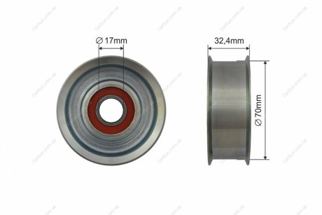 РОЛИК РУЧЕЙКОВОГО РЕМЕНЯ | NISSAN INFINITY Q70, QX70, EX35, FX37, G37, M35,M37 3.5-3.7 08- NTY RNK-NS-045