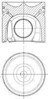 Поршень (OM501/OM502) NURAL 87-420900-50 (фото 1)